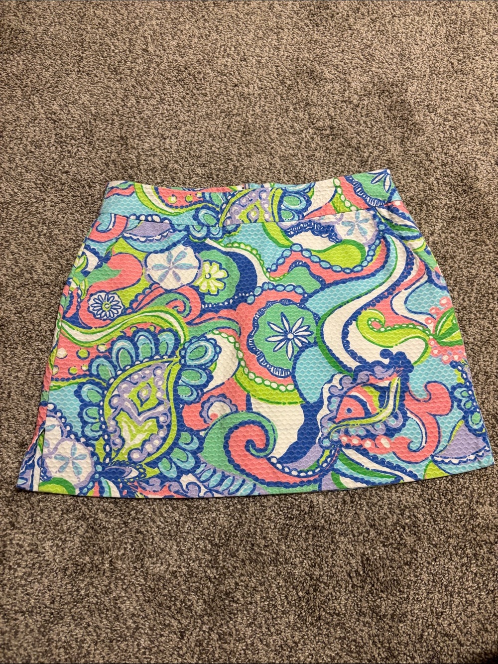 Lilly Pulitzer skort Vibrant Paisley Print Mini Skirt - Multicolor